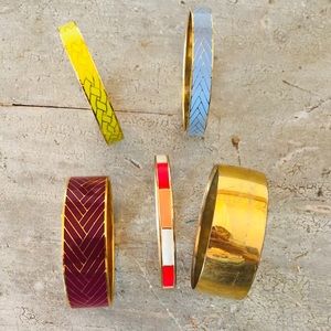 J. Crew Jewelry - ♥️ J. Crew ♥️ 5 Bangle Bracelet Lot J. Crew Jewelry - ♥️ J. Crew ♥️ 5 Bangle Bracelet Lot
